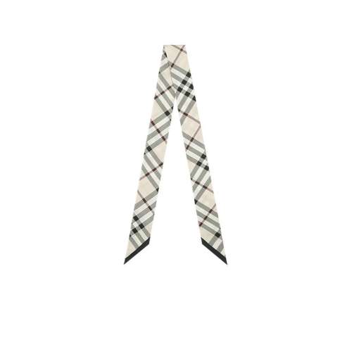 8095831 ʯɫ��ɫ����ӡ�� ����Ӫ��BURBERRY Ůʿխ��˿��Χ��������װ�δ�С��� 8095831