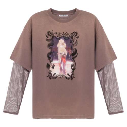 ӡɫ S ACNE STUDIOS ¿ŮʿӡԲT̩ٻ 301574