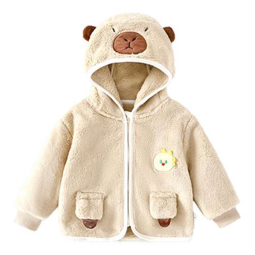 ��ɫ��Ƥ����#6231 73cm �����ޱ�������Ӥ���·�ëë��ñ���׶�װ��ͯ���ﶬ�ů����