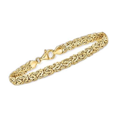 7 Ӣ�� One Size ��Ӫ Ross-Simons 18kt �ƽ��ռͥ���� - 7 Ӣ�� ��������ֱ��