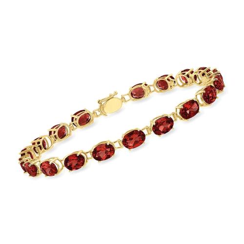 8 Ӣ��-��M18a One Size Ross-Simons 14kt �ƽ���Բʯ��ʯ���� - 7.25 Ӣ�� ������������