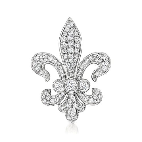 ��ɫ�� One Size ��Ӫ 925 ���� Ross-Simons ��ʯ Fleur-De-Lis ���� ��������ֱ