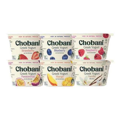 Chobani������ԭװ����ϣ�����̵�����Ũ��װ160g�ߵ��׵�֬�� ����ζ�Ƽ�����ݮ*2+�����*2