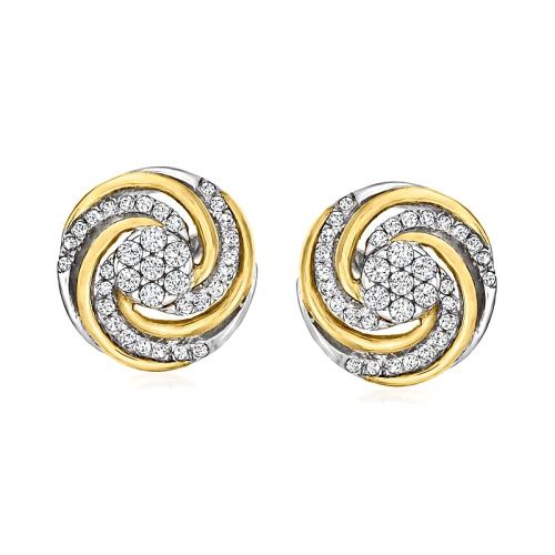 ��ɫ�� One Size ��Ӫ Ross-Simons 925 ���� 14kt �ƽ���ʯ���ж��� - ��ɫ ����