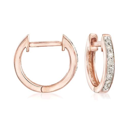 ��ɫ�� One Size ��Ӫ Ross-Simons 14kt õ�����ʯ Huggie Ȧ�ζ��� - ��ɫ ����