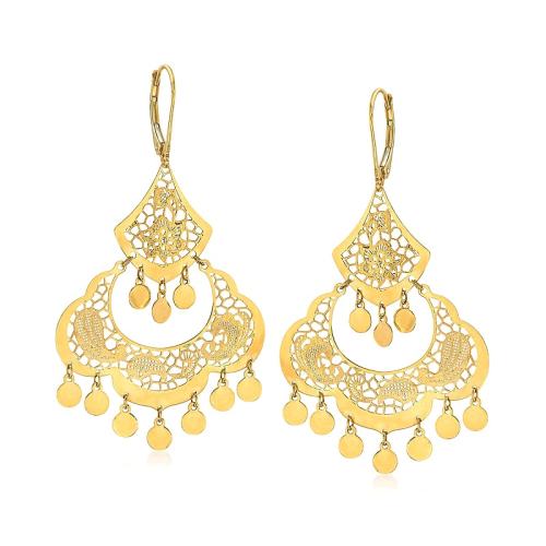 ��ɫ One Size ��Ӫ Ross-Simons ����� 14kt �ƽ�˿֦�ε��ƶ��� - ��ɫ ��