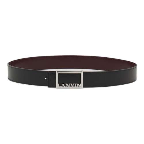 �ں�ɫ 90cm LANVIN�˷� ��ʿţƤ��LOGO����