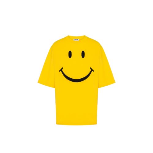 ��ɫ XS Moschino/Ī˹��ŵ 25�ﶬ ��ʿSmiley?Ц��ӡ������T��