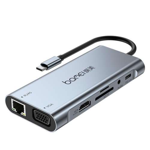 11�� ��������+usb*4+4K30Hz+VGA+sd/tf+PD 2110 11��1��չ��typecתHD����USB