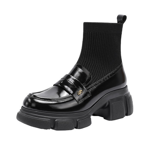 ��ɫţƤ��/֯�� 34 ��ɭʱ��jkѧԺ�絯��ѥ�ָ���ѥ��ɫŮ��ѥ2025���¿�HA252511