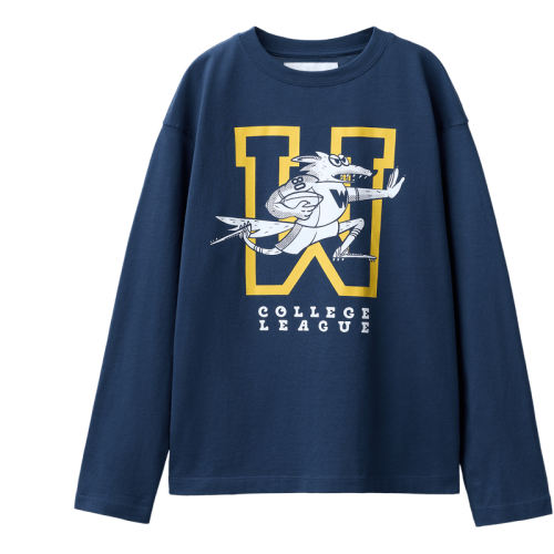 ��ɫ 6-7 �� (122 cm) ZARA2025�＾��Ʒ ͯװ��ͯ ѧԺ��ӡ��Բ�쳤��T�� 1887673 400