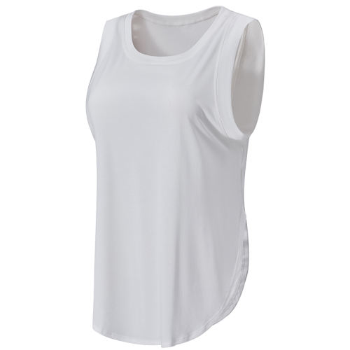 S 白色 岚纹轻薄宽松无袖遮臀运动背心女 244.92元拍4件(合61.23元/件)