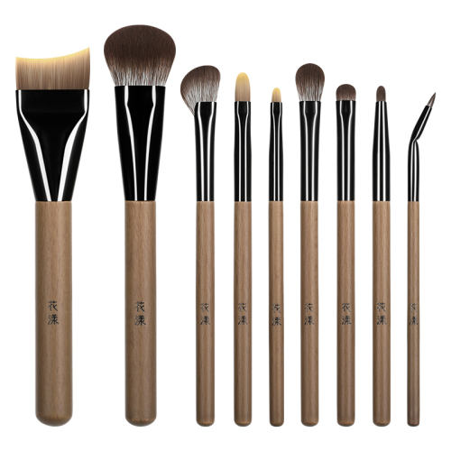 榉木7支化妆刷送包 人造纤维 花漾榉木9支化妆刷套装 107.01元拍3件(合35.67元/件)