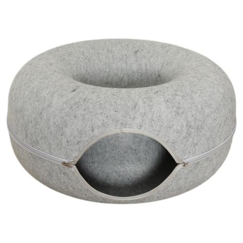 深灰色【升级加厚丨四季可用】隧道猫窝 中号【适合8斤内猫咪】拍大一码，让爱宠多30%伸展自由 隧道猫窝可睡可玩冬季保暖猫玩具 23.8元