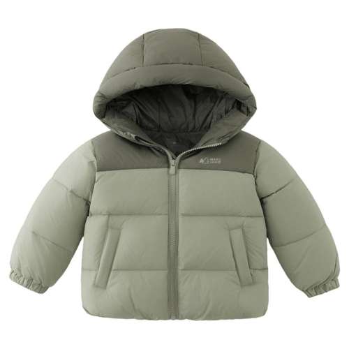 初荷粉 90cm 马克珍妮时尚拼色超轻加厚羽绒服 314元