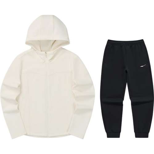 聚划算：【2035】-正黑 S erke/鸿星尔克运动套装女 378元拍2件(合189元/件)