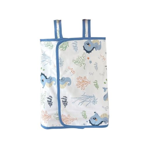 海洋款-双层 73cm 春秋冬季宝宝护肚子神器防踢被儿童睡觉肚围婴儿腹兜防着凉纯棉夏 38.95元