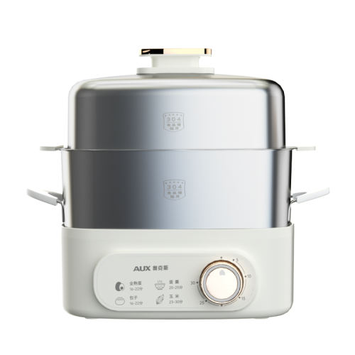 百亿补贴：奶油风单层 8枚蛋 奥克斯蒸蛋器双层不锈钢免看管 53.9元(含国补)