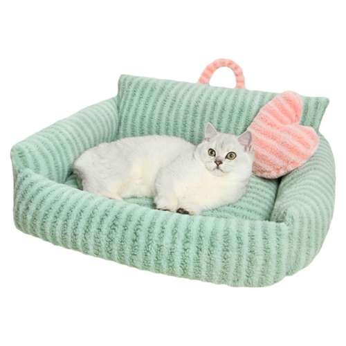 绿茸茸 小号（建议3斤内） 【加厚大空间】猫窝冬天保暖沙发 19.84元