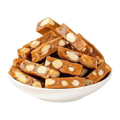 【1包100g/约14条】法式海盐巴旦木太妃糖 一口嘎嘣脆法式海盐巴旦木太妃糖杏仁坚果休闲小零食伴手礼喜糖果 45.69元拍3件(合15.23元/件)