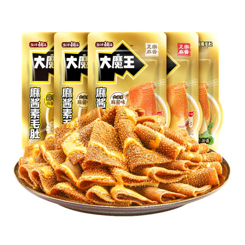 【约20包】六必居麻酱原味 盐津铺子大魔王素毛肚麻酱味 9.89元