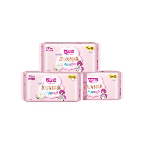 【30片】245mm15片*2包 七度空间日用卫生巾 79.6元拍4件(合19.9元/件)