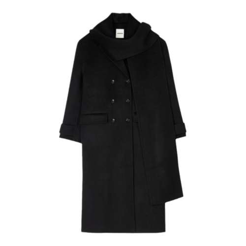 ���ڲ�������ɫ 36 SANDROŮװ˫�ſۺ�ɫë�ش���