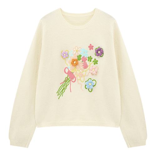 ��ɫ S Basic House/�ټҺ����廨�����ë�¿�������Բ����ͷ��֯������