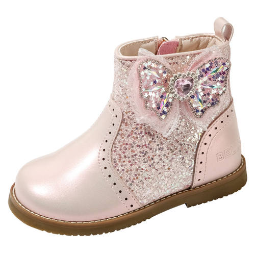 ��ɫ 25�� ����ح����ͯЬŮͯ����ѥ��ͯ��ѥ�ﶬ����Ů��СƤѥ��Ů��ѩѥ 179Ԫ