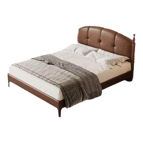 ʵľ�� (����ɫ)-BCW1-131N 1800mm*2000mm Ľ˼�ں���ľȫʵľ�����Ҵ󴲸��ŷ���Ƥ��˫�˴����������йŷ� 7819.15Ԫ(������)