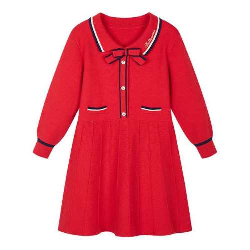 ���ڲ�������ɫ 110cm ������Ůͯ����ȹ��ͯȹ���ﶬ�¿�߼��ÿ�����СŮ����֯����ȹ 79Ԫ