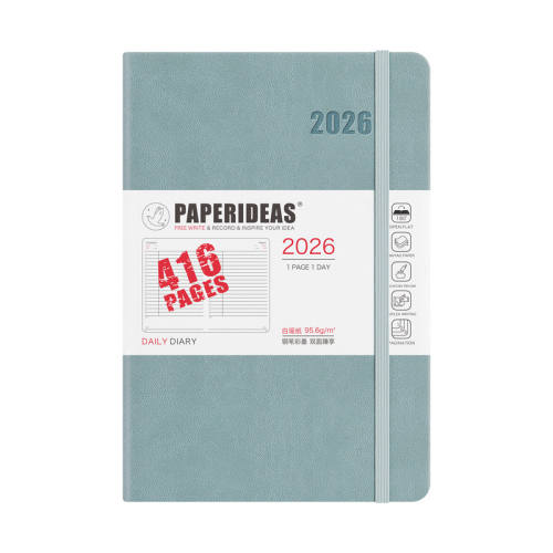 2025 ��ˮ�� A6 һ��һҳ��PU� 26��һ��һҳ95.6g����ֽ�ճ̱� 9.8Ԫ