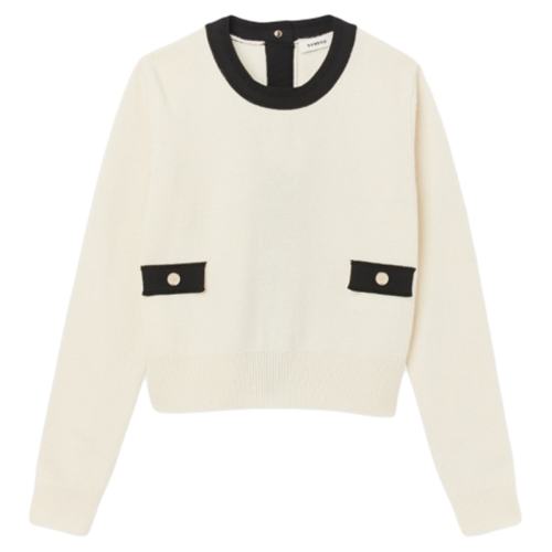 ���ڲ���������ɫ   (ƫ��) 0 SANDRO�ﶬŮװ��ʽ���������ë�ڰ�ײɫԲ�쳤����֯�ڴ����� 1006Ԫ