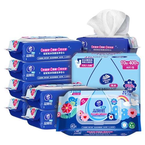 ά��ʪ��ֽ40Ƭ10�� ά��ʪ��ֽ��ͥʵ��װ����ֽ��ƨ����Ů��˽������ʪ�޽��и�ʪ�� 31.6Ԫ