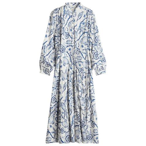 ��ɫ/���� 150/76 HMŮװ����ȹ�����ȼٷ������ֲ�ﺣ��ӡ����ȹ1239045 177.84Ԫ