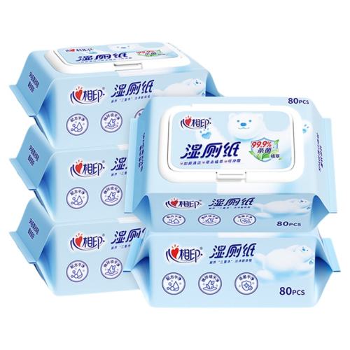 ��ʵ��װ��80��*5�� ����ӡ����ʪ��ֽŮ��˽������ƨƨר��ʪֽ��80��*5�� 38.5Ԫ