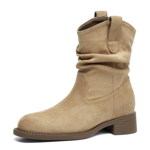 ��ɫDT45428 36 ��ܽ����ɫ��ѥŮ����2025�¿���Ͳѥ�Ӽ�������ѥ�ж�������ѥ 68.9Ԫ