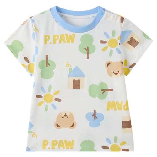 �ۻ��㣺Blue��ɫ/50 90cm ��5A������PawinPaw��ͨС��ͯװ26�괺�ļ��¿���Ů������ӡT��