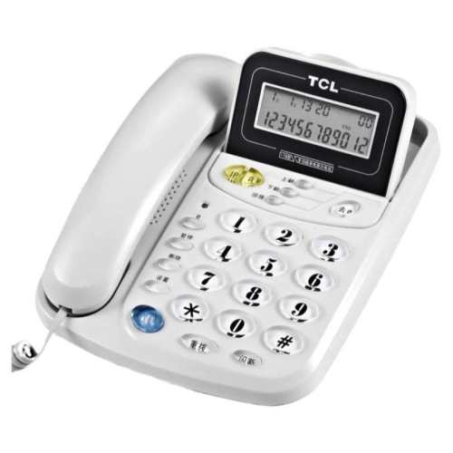 TCL 17B�绰�� ���� ���� ���� �ڹ� ��ʽ���߰칫�̶��绰���� 17B�Ұ�ɫ 65Ԫ