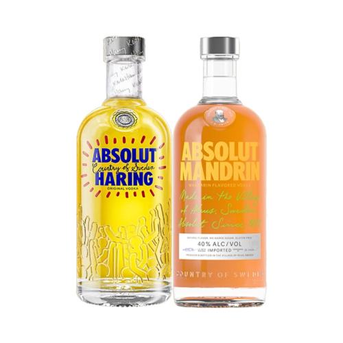 ����ƿ700ml+����700ml ABSOLUT���Է��ؼӾ�KeithHaring����ƿ+����ζ700ml��װ��Ƶ��� 181Ԫ
