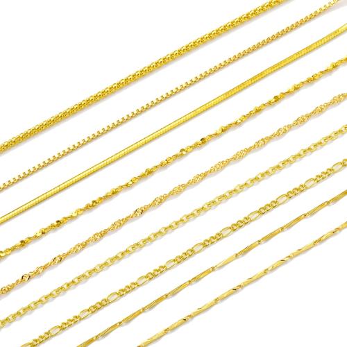 O����ϸ�� 1.0mm�� 40cm�� ��������Ů�ƽ�ɫ������18k��ɫ 59.4Ԫ