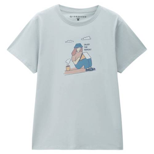 ���ڲ�����02 ��ɫ S Giordano/����ū����ӡ��T�� 44Ԫ