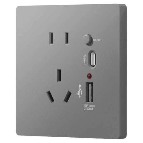 ��״�˫USB-��ɫ- ���ʵ繤86��type-c���USB���� 14.4Ԫ��2��(��7.2Ԫ/��)