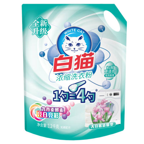 ����Ȼ��ܰ�� 1.2kg ��èŨ��ϴ�·۴�װ��Ʒ 13.9Ԫ