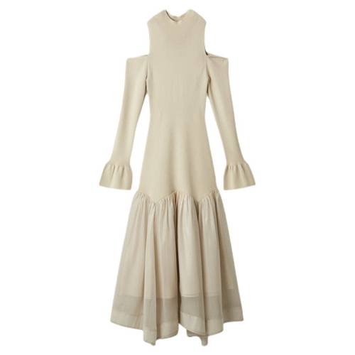 ������ F SNIDEL2025�ﶬ��Ʒ����Բ��¶����������֯��β����ȹSWNO255083 2673Ԫ��3��(��891Ԫ/��)