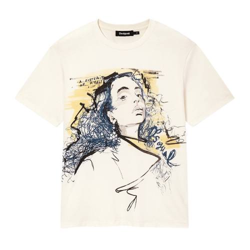 �׵�ӡ�� M Desigual�ֻ������ɫӡ��Բ�����ŮʿT�� 570.6Ԫ��3��(��190.2Ԫ/��)