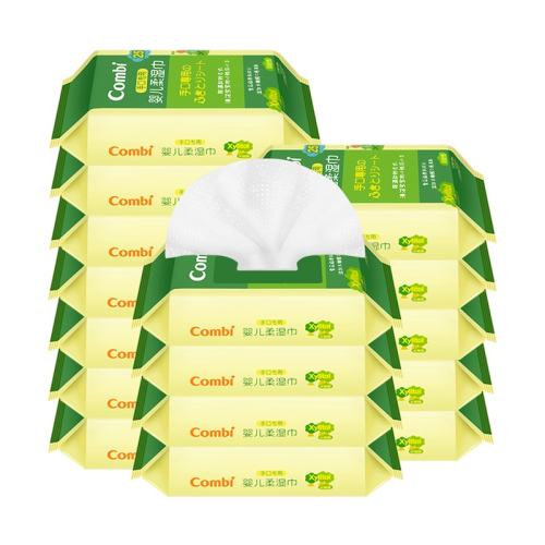 Combi/����Ӥ�׶��ֿ�ʪ��ֽǳ��ɫ 1�� 1��  60.8Ԫ