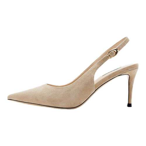 ���̳�ͬ�Nine West/�����߸���ЬŮϸ����ͷ���޺�ո߸�Ь��ɫ-����7.5cm 34 