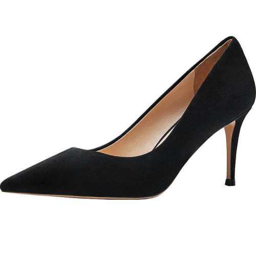 Nine West/������Ƥ�߸�Ь���޺�ɫ-5.5cm 34  799Ԫ