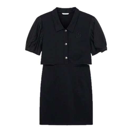 Ʈ�ٺ�ɫ����ȹ2025��������б���polo����ͷ͸��������ÿ���ȹ��ɫ XS  348.21Ԫ��3��(��116.07Ԫ/��)